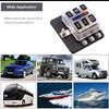 Protective Components Fuses and Accessories for Car Blade Fuse Box Holder 6 Ways Modified Terminal Block with LED Warning Light Electronic Accessories
