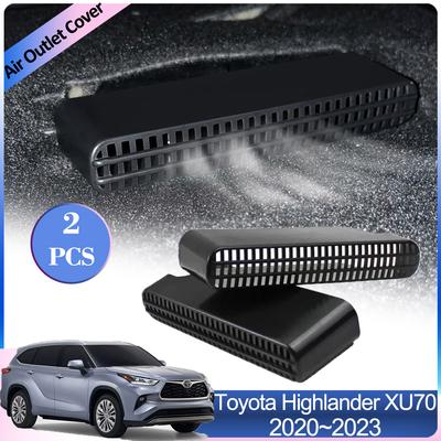 Air Outlet Cover for Toyota Highlander Kluger XU70 2020~2024 2024 Under Rear Seat Car Conditioner Ventilation Exhaust Accessorie