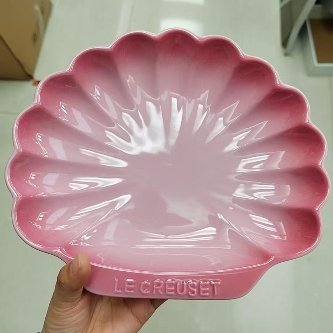 

Тарелка в форме ракушки, серия French Color Ocean, керамический фарфор, бытовая посуда для ресторана, кухни, столовые приборы 23cm 4cm