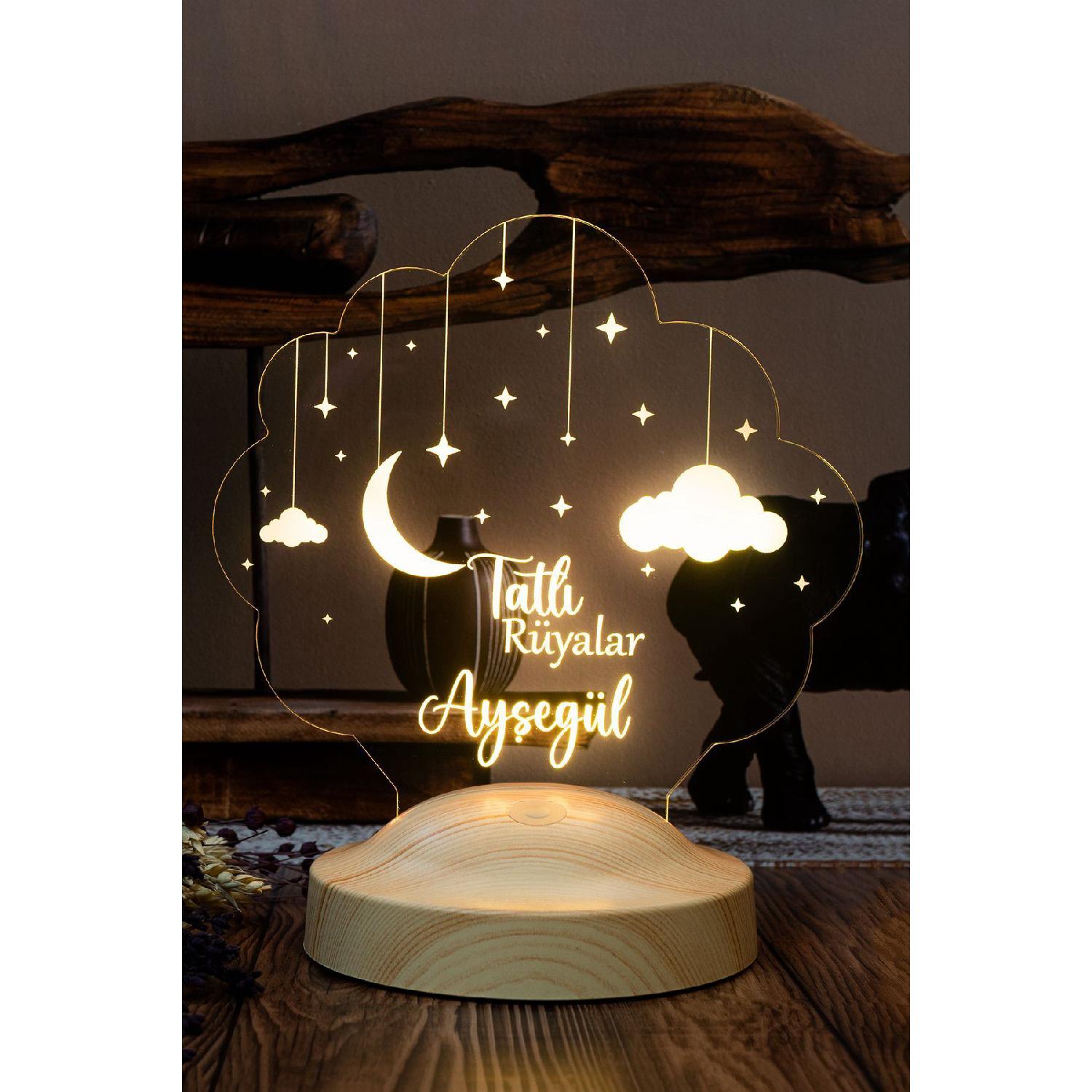 

Детская комната, облачный ночник, детский подарок, светодиодная лампа с именем, декор детской комнаты чистый