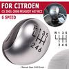 Hight Quality Gear Shift Knob Manual 6/5 Speed Gear Shift Knob Plastic For Citroen C5 2001-2008 Peugeot 407 RCZ Shifter Handle