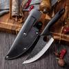 WXCOO Chef Butcher Boning Knife Handmade Forged Stainless Steel Fruit Meat Cleaver Utility Cutting Tool Kitchen Knife