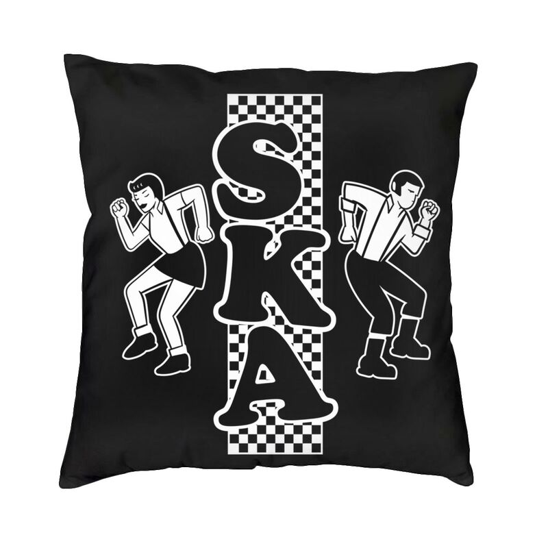 Modern Reggae Pop Music Ska Sofa Cushion Cover Velvet Throw Pillow Case Home Decor Pillowcase