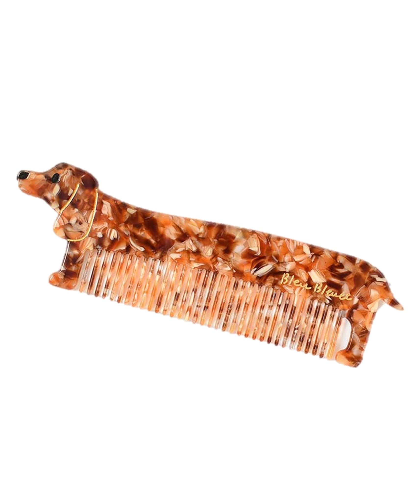 

Bleu Bleuet Dog Acetate Hair Comb (Dachshund)