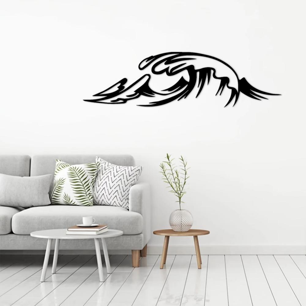 Stunning Sea Wave Metal Wall Art! Metal Wall Home Decor. Rust-free Decoration Piece. Hanging Wall Art for Living Room.