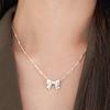 POSTLUDE [SILVER] C RIBBON PENDANT Necklace (2 COLORS)