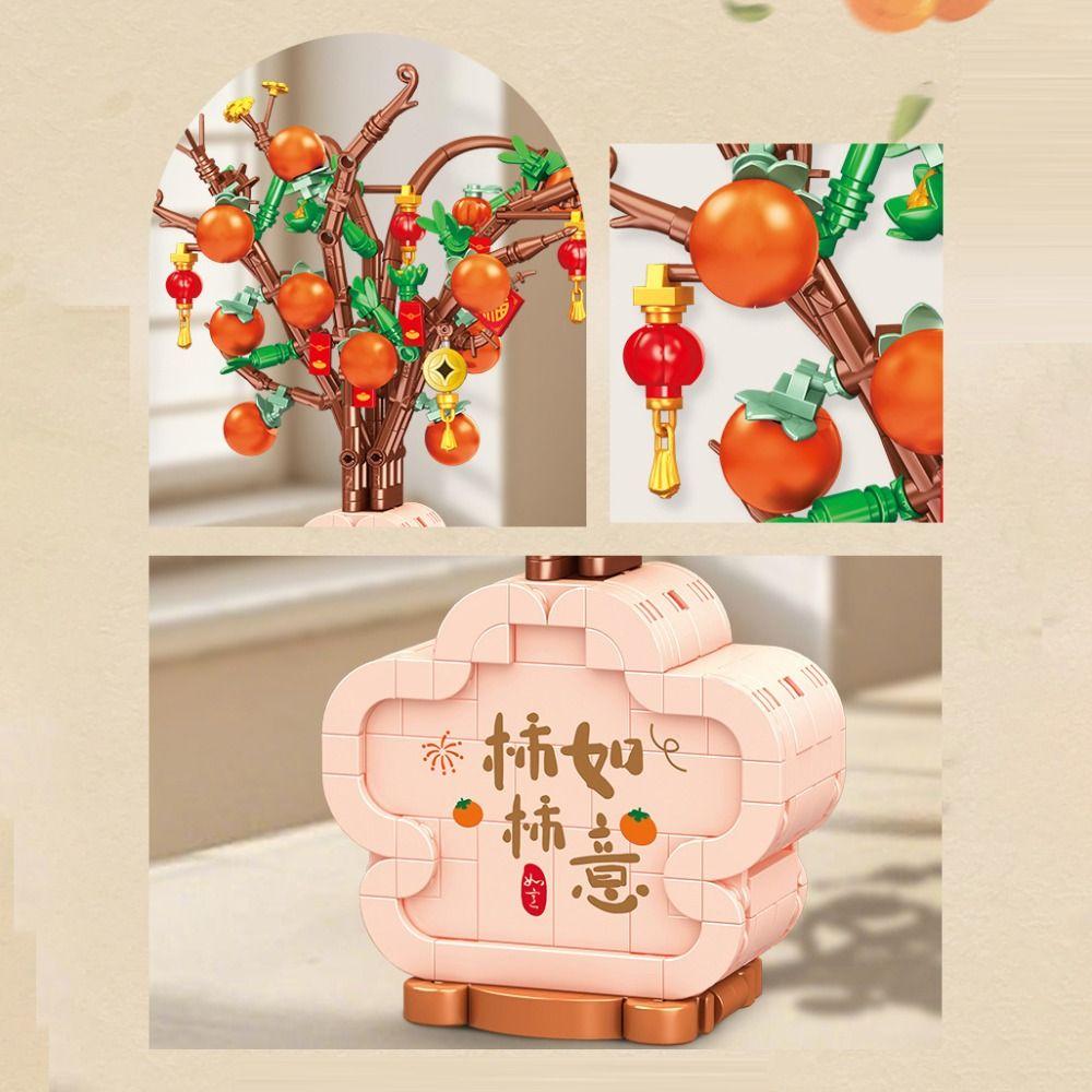 Plastic Bonsai Assembly Model Block DIY Plant Puzzle Blocks Toy  Toy