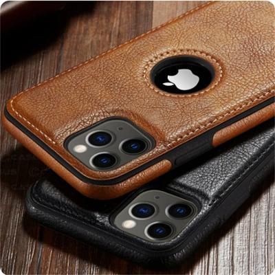 Ultra Thin Slim Leather Phone Case For iPhone 14 13 12 11 Pro Max XS XR X SE 7 8 Plus Shockproof Bumper Soft Business Back Cover