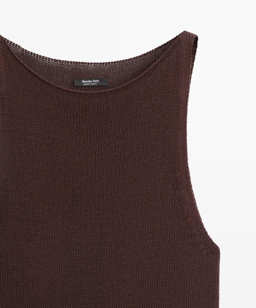 Masimodutti Fine Knit Halterneck Top