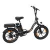 ZAZAWORK C16 City Folding Electric Bicycle 250W Motor 20 Inch Fat Tires 120Kg Load Outdoor Ride E-Bike With Tow Seat