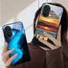 Sea storm small sailboat For OnePlus Nord CE 2T 2 3 Lite N20 N30 6T 7 7T 8 8T 9 10 Pro 11R 12R 13R Ace 2V 5 Pro Glass Phone Case