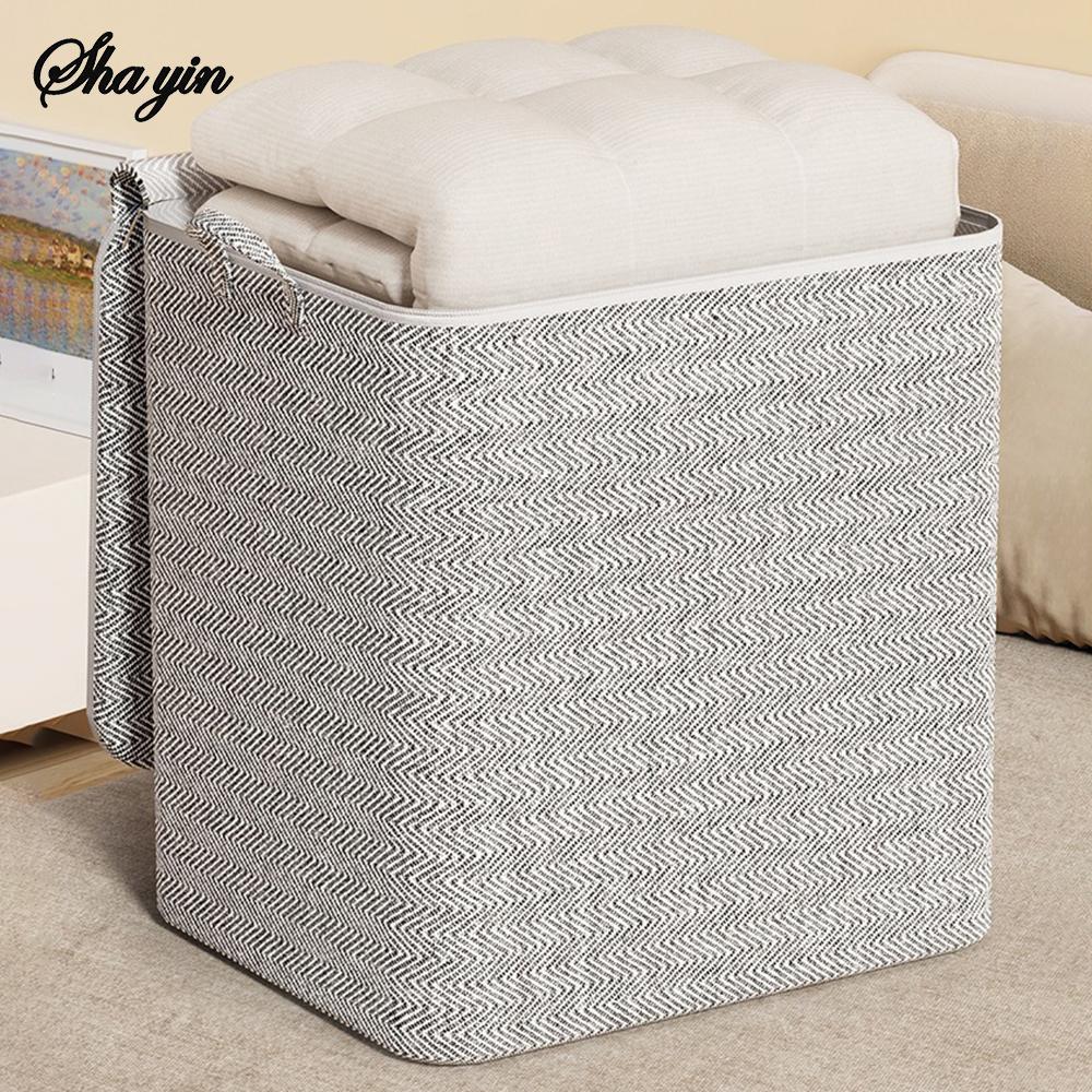 1pc Household Large Capacity Storage Bag Non-woven Material, Closet Wardrobe Organizer Can Be Used For Quilt Clothing, Toys
