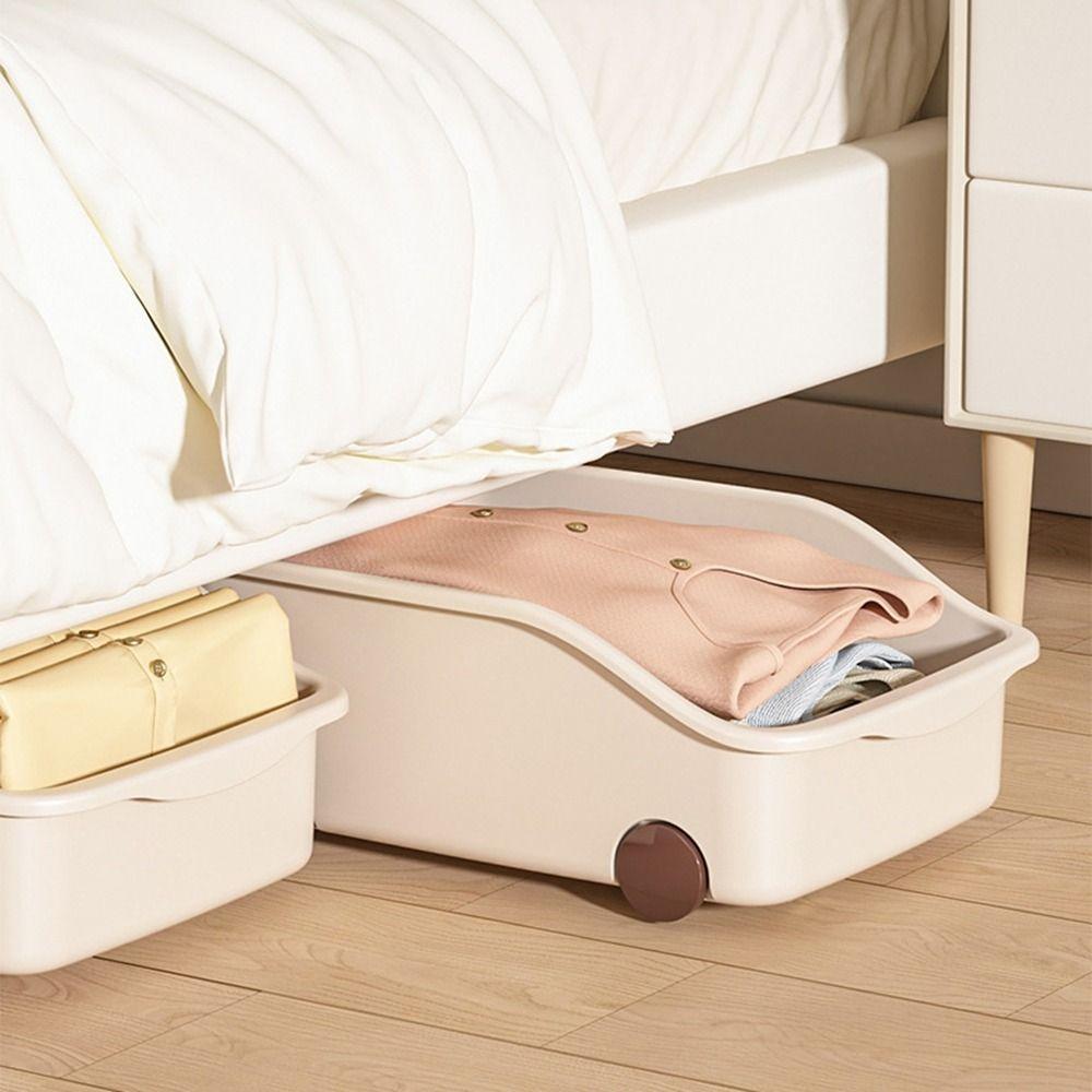 Large Capacity Sundries Storage Case Plastic Cabinet Storage Box Seasoning Container  Kitchen