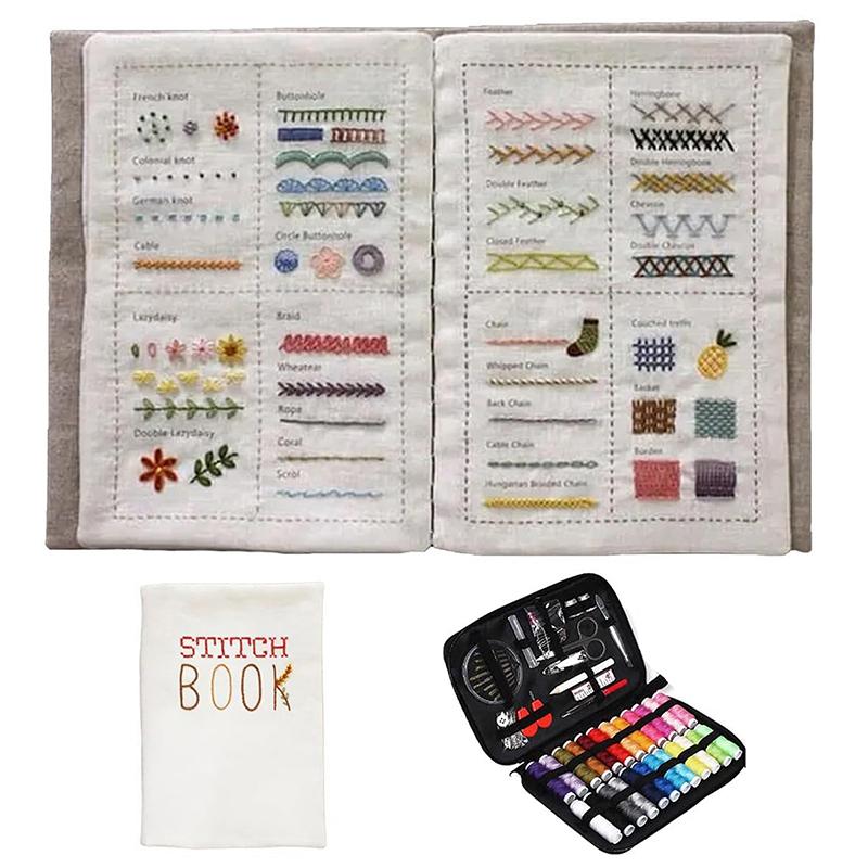 Stitch Book, Stitch Book Embroidery, Stitch By Stitch Book, Embroidery Books Of Stitches, Diy Embroidery Sewing Book