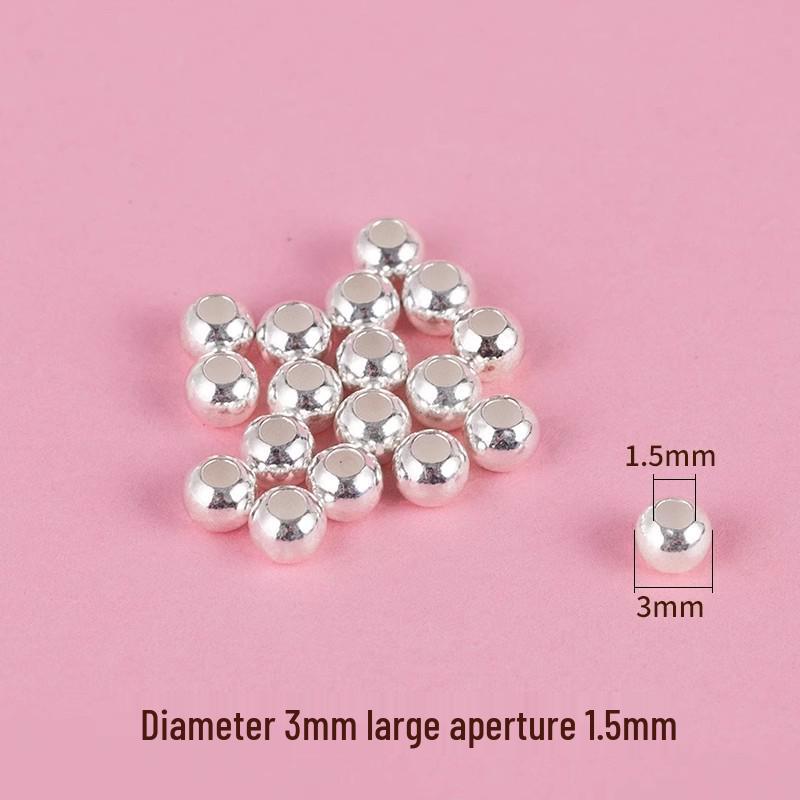 Perles Libres en Argent Sterling 925 pour la Fabrication de Bijoux DIY: Perles intercalaires pour bracelets et colliers