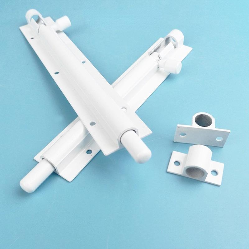 Bezpečnostní západka dveří Bílá a černá západka dveří Dřevěná západka dveří Zesílená o 5 palců.