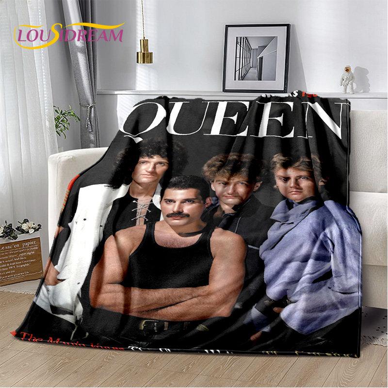 Freddie Mercury Queen-Rock-Band Soft Plush Blanket,Flannel Blanket Throw Blanket for Living Room Bedroom Bed Sofa Picnic Cover