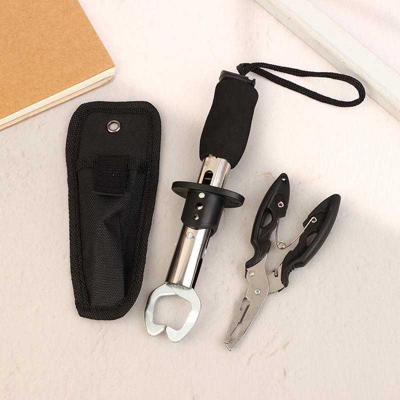 Paslanmaz Çelik Yem Pensesi Balık Kancası Çıkarıcı Balık Kontrol Seti Spin/At Çek Balık Dudak Tutucu Balıkçılık Ekipmanı