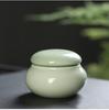 4pcs/lot Ceramic Mini Tea Cans Sealed Cans of Fragrant Powder Ceramic Pill Cans Pearl Powder Portable Travel Storage Tank