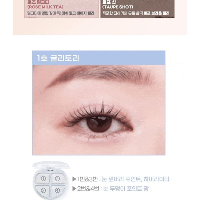 Colorgram Tintin Dory Eyeshadow Palette - 8 Types