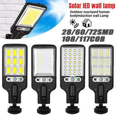 Outdoor Solar Street Light New Human Body Induction Garden Light with Remote Control LED Wall Light Waterproof Garden Lamps Hot
