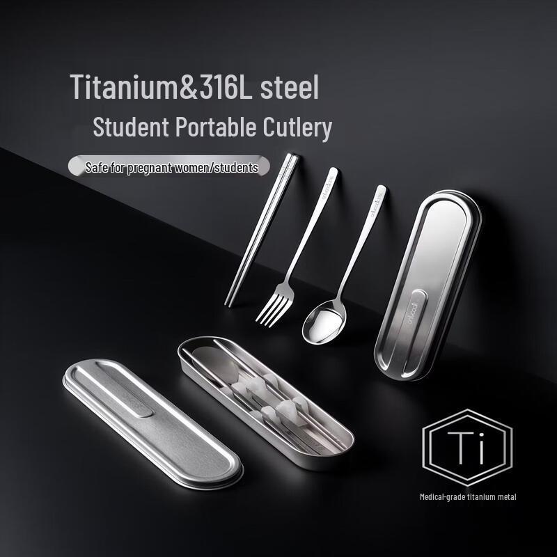 Kids' Portable Stainless Steel Cutlery Set