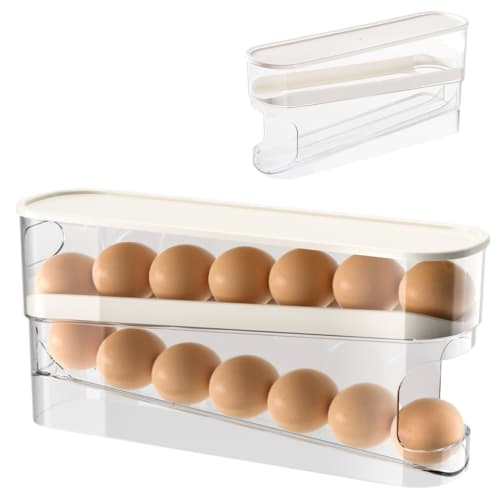 

Letics Egg Case, Boiled Egg Case, Egg Holder, Egg Storage Container, Rolling Egg Holder