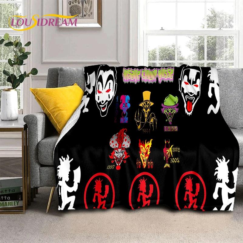 Icp Insane Clown Posse Juggalo Rap Metal Soft Flannel Blanket for Bed Bedroom Sofa Picnic,Throw Blanket for Cover Outdoors Gift