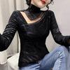 Winter New Fashion Long-sleeved Slim-fitting and Thin Bottoming Shirt Women's High-end T-shirt