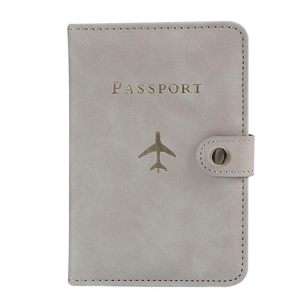 Waterproof Travel Passport Covers Buckle Hasp Leather Passport Holder PU Leather Passport Covers Case Travel Accessories