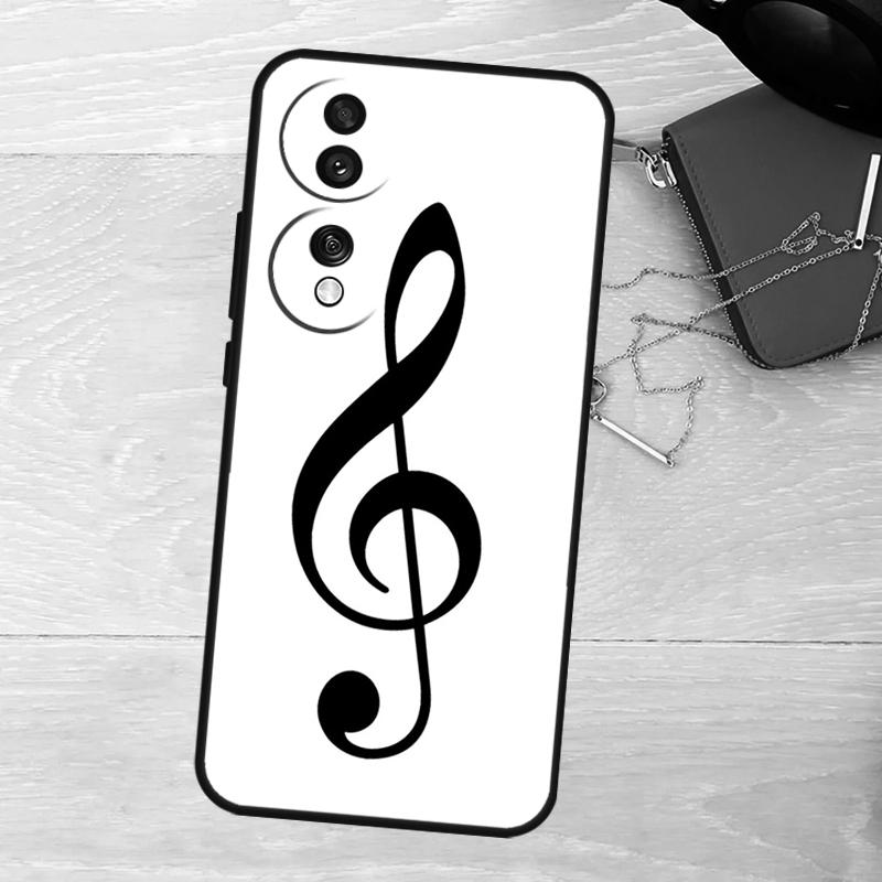 Music Score Musical Notes Case For Honor 400 Pro 200 50 70 90 X9a X9b X9c X9d X8a X8b X8c Magic 7 Lite 5 6 8 Pro Cover