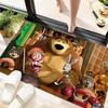 Russian animation Masha and the Bear Fairy Tale Cartoon Carpet Soft Home Living Room Bedroom Door Mat Outdoor Picnic Ground Mat rug T6