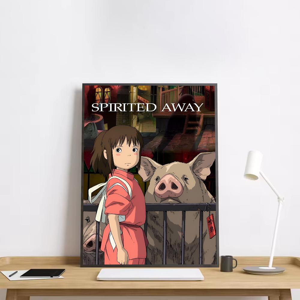 My Neighbour S-Spirited Away Anime Poster HD Art Sticky Wall Waterproof Home Living Room Bedroom Bar Aesthetic Decoration