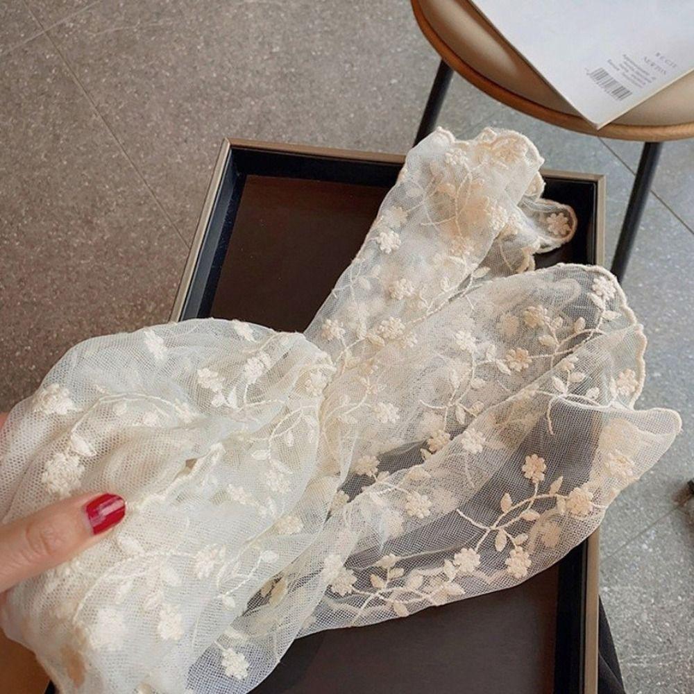Vielseitiger Damen-Spitzenschal Langer Nackenschutzschal Elegantes Damen-Kopftuch