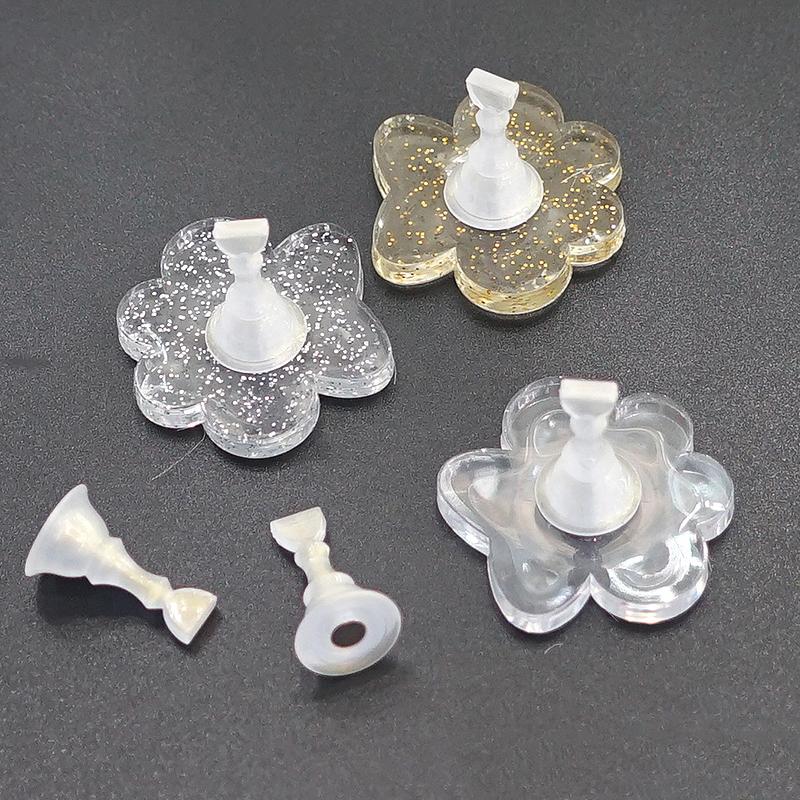 5Pcs Magnetic Nail Holders Practice Display Stand False Nail Tips Manicure Tools For Beginners Glitter Sequins Flower