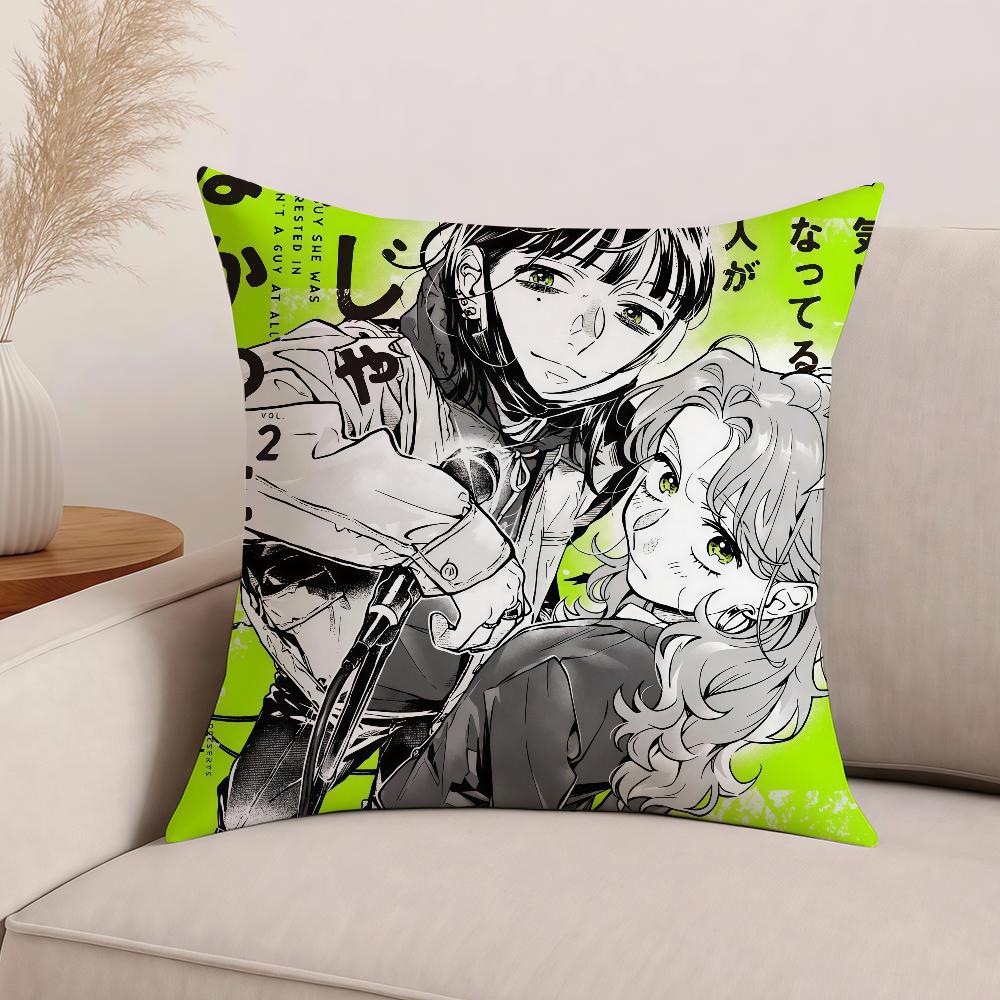 Comics S-she Was Interested a G-guy At All Pillow Case Office Cushions Suitable For Sofa Car Bedroom Decorative Cushion Cover