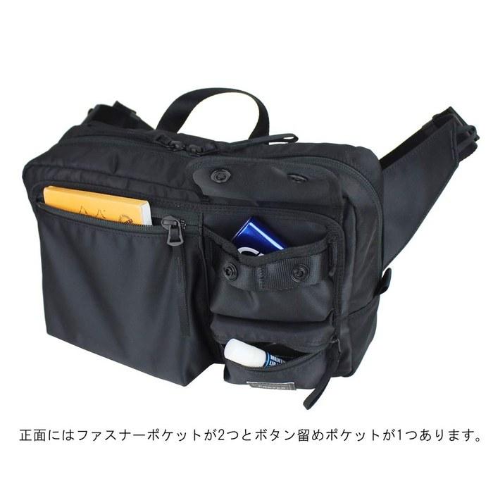 [Porter] COMPART Waist Bag 538-16167 Black