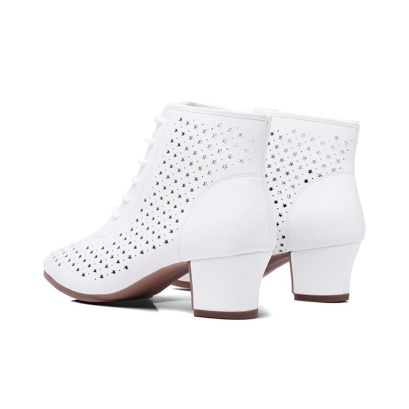 Neue Sommerabsätze Tanz-Sneakers Damen Latein-Schuhe Weiche Moderne Jazz Leder Tanzschuhe Mädchen Tango Gesellschaftstanzschuhe