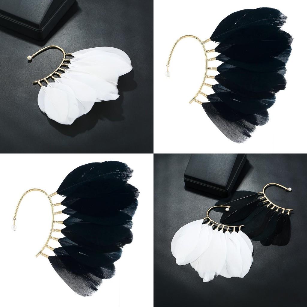 Feather For Earrings Women With Alloy Material For Casual And Wear Party