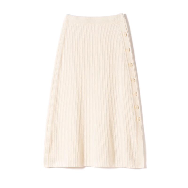 Snoford 100% Cashmere A-Line Midi Skirt