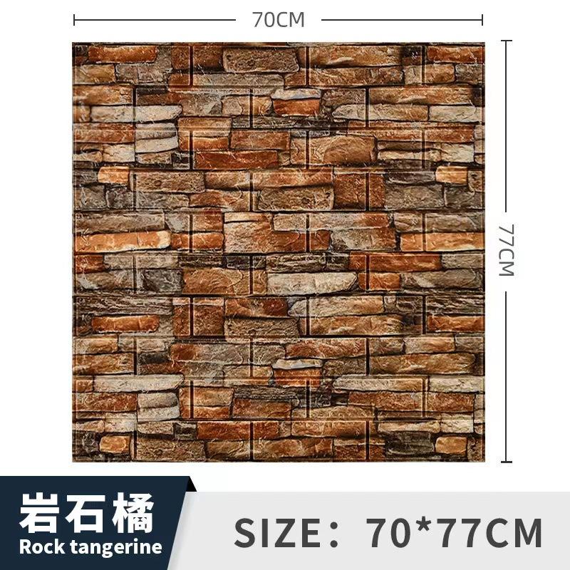 10Pcs 3D Tile Brick Wall Sticker Self-adhesive Waterproof Foam Panel Wallpaper For Apartment  Kitchen Bedroom Lliving