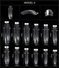 kads 120 ks Nástavce na nehty pro rychlou tvorbu plísní Dvojité umělé nehty Opakovaně použitelné čiré nástroje na manikúru pro prodloužení Poly Nail Gel Nail Art