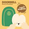 Wireless Doorbell with Receiver Cartoon Puppy 50M Long Distance Volume Adjustable Welcome Doorbell Self-Powered Home Office Door Bell