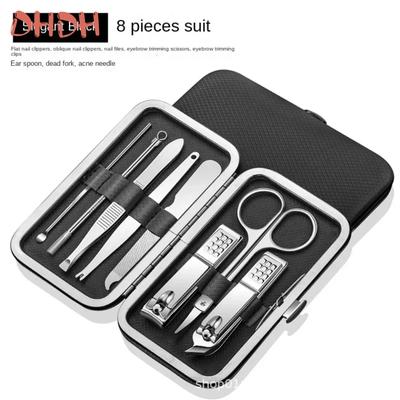 Set da 6 Pezzi Tagliaunghie Set Pedicure Set Manicure Strumenti Personali per la Cura delle Unghie Kit Set Tagliaunghie in Acciaio Inossidabile Regalo