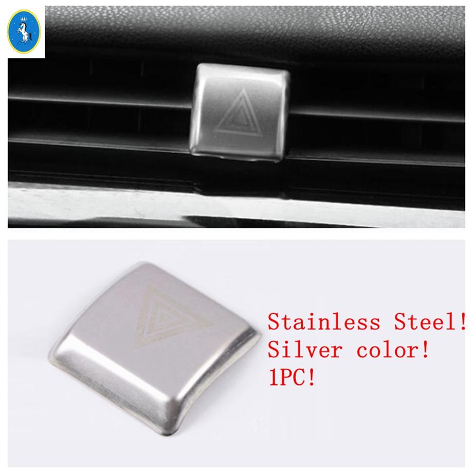 Head Warning Light Start Stop Engine Push Button Control Switch Panel Cover Trim For Toyota Camry 2018 -  Silver Accessories