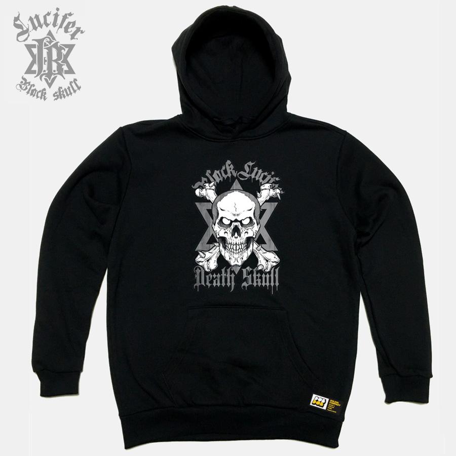 Black-Lucifer-Hoody_02 Black Lucifer Death Skull Tattoo Skull Character Hoodie