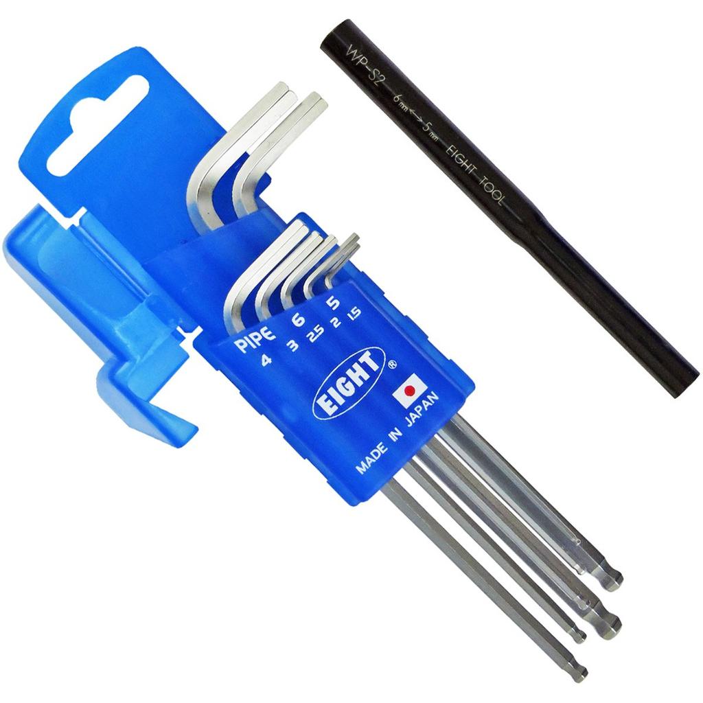 EIGHT Super Ball Point Set of 7 with Tightening Type Pipe, Semi-Long TMS-7DP