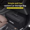 Car Carbon Fiber Leather Storage Box Organizer Large Capacity Foldable Stowing Tidying Bag For Chevrolet Cruze Auto Accessories