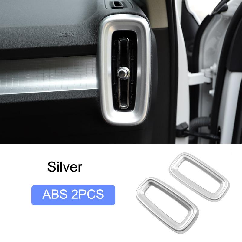 For volvo XC40 C40 EX40 2019-2025 Car Styling Interior Accessories Central Console Decoration Frame Cover Trim Silver Sticker