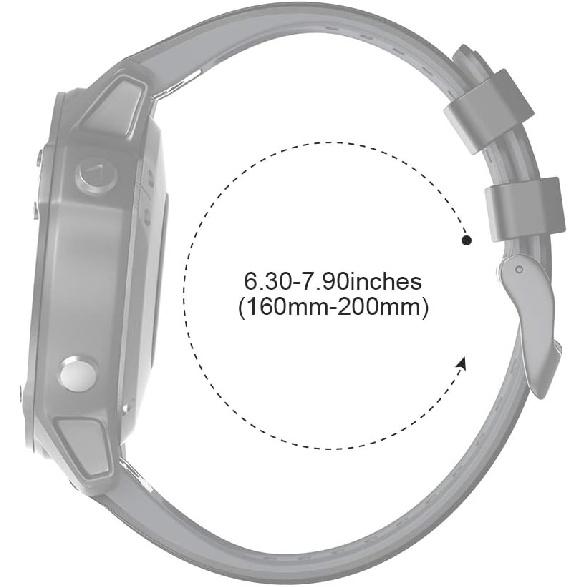 NotoCity Compatible with Fenix 6S Pro Watchbans for Fenix 6S/Fenix 7S/Fenix 5S / 5S Plus/D2 Delta S Smartwatch (White-black)